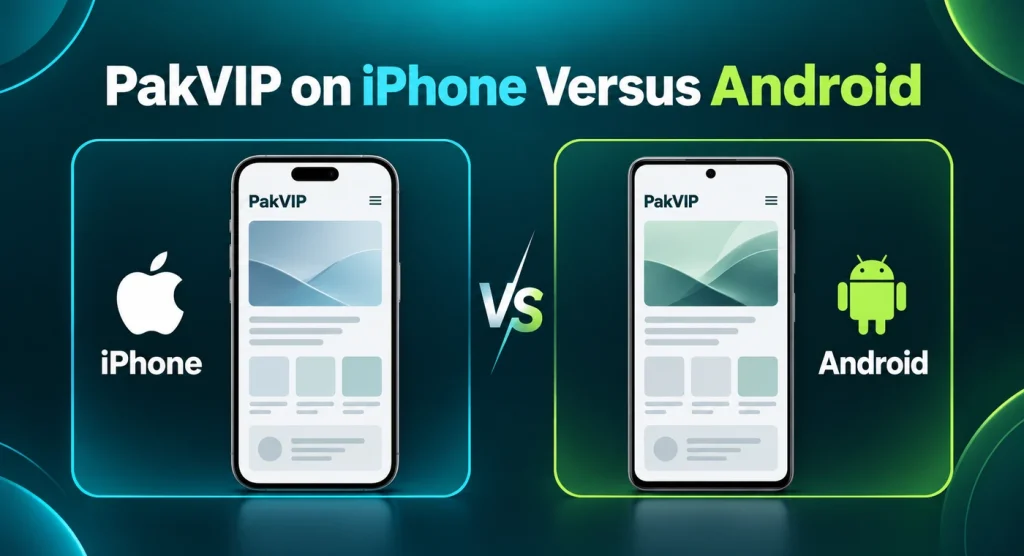 PakVIP on iPhone Versus Android